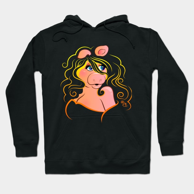 Electric Diva- Sunset Hoodie by Toni Tees